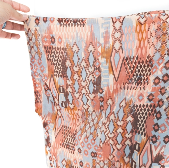 GS💥 Mileage Women's Size Large Multicolor Southwest Boho Swimsuit Coverup - Picture 2 of 8